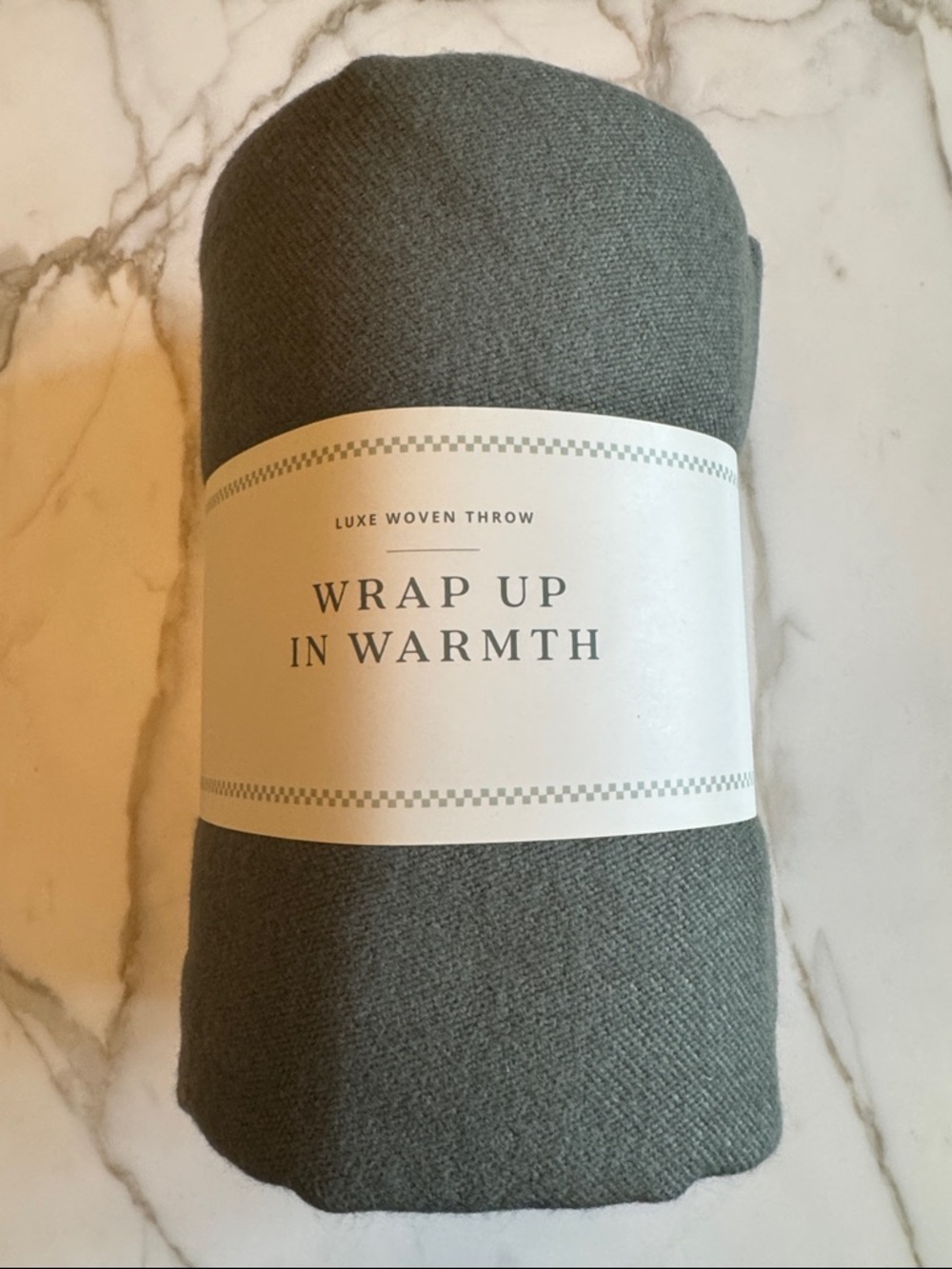Gray Luxe Woven Throw Blanket